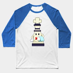 Chess piece King as Waiter with Towel Baseball T-Shirt